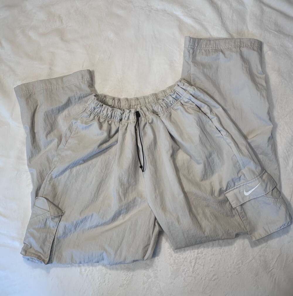 Vintage 90s Nike Sportswear Woven Cargo Pants greige